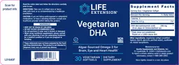 Label for Vegetarian DHA