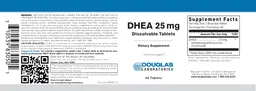 Label for DHEA 25 mg