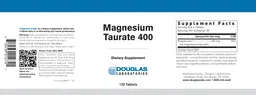 Label for Magnesium Taurate 400
