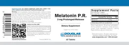 Label for Melatonin P.R. Prolonged-Release 3 mg