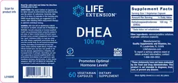 Label for DHEA 100 mg