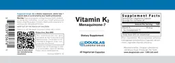 Label for Vitamin K2