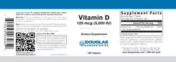 Label for Vitamin D 125 mcg (5,000 IU)