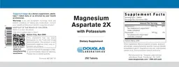 Label for Magnesium Aspartate 2X with Potassium