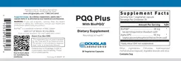 Label for PQQ Plus