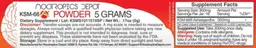 Label for KSM-66 Powder 5 grams