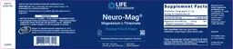 Label for Neuro-Mag Magnesium L-Threonate Tropical Punch Flavor
