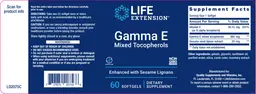 Label for Gamma E Mixed Tocopherols