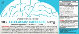 Label for LC-Plasma Capsules 50 mg