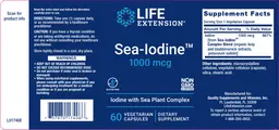 Label for Sea-Iodine 1000 mcg