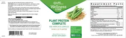 Label for Plant Protein Complete and Amino Acid Complex Vanilla Flavor