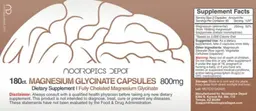 Label for Magnesium Glycinate Capsules 800 mg