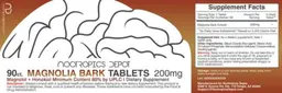 Label for Magnolia Bark Tablets 200 mg