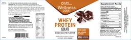 Label for Whey Protein Isolate Chocolate Flavor