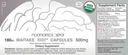 Label for Maitake Mushroom Extract Capsules 500 mg