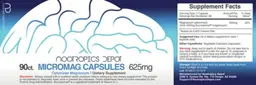 Label for Micromag Capsules 625 mg