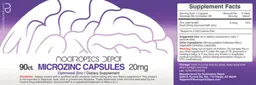 Label for Microzinc Capsules 20 mg