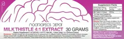 Label for Milk Thistle 4:1 Extract