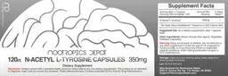 Label for N-Acetyl L-Tyrosine Capsules 350 mg