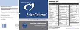 Label for PaleoCleanse Functional Detoxification Powder