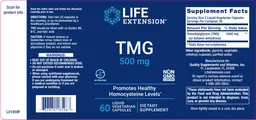 Label for TMG 500 mg