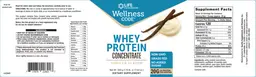 Label for Whey Protein Concentrate Vanilla Flavor