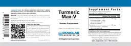 Label for Turmeric Max-V