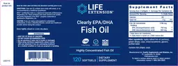 Label for Clearly EPA/DHA Fish Oil