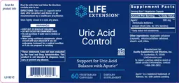 Label for Uric Acid Control