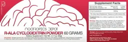 Label for R-ALA Cyclodextrin Powder