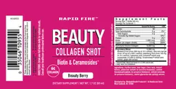 Label for Beauty Collagen Shot Beauty Berry