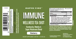 Label for Immune Wellness Tea Shot Elderberry
