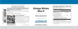 Label for Ginkgo Biloba Max-V