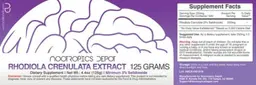Label for Rhodiola Crenulata Extract