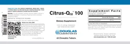 Label for Citrus-Q10 100