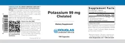 Label for Potassium 99 mg Chelated