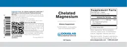 Label for Chelated Magnesium