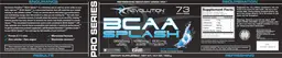 Label for BCAA Splash Blue Raspberry
