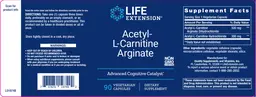 Label for Acetyl-L-Carnitine Arginate