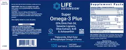 Label for Super Omega-3 Plus