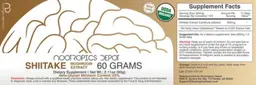 Label for Shiitake Mushroom Extract