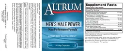 Label for Men's Male Power