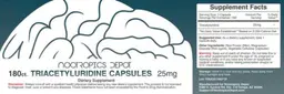 Label for Triacetyluridine Capsules 25 mg
