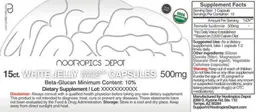 Label for White Jelly Mushroom Extract Capsules 500 mg