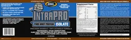 Label for IntraPro Double Chocolate Flavor