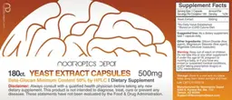 Label for Yeast Extract Capsules 500 mg