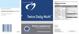 Label for Twice Daily Multi
