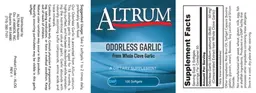 Label for Odorless Garlic