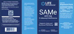 Label for SAMe 400 mg