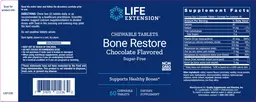 Label for Chewable Tablets Bone Restore Chocolate Flavored
